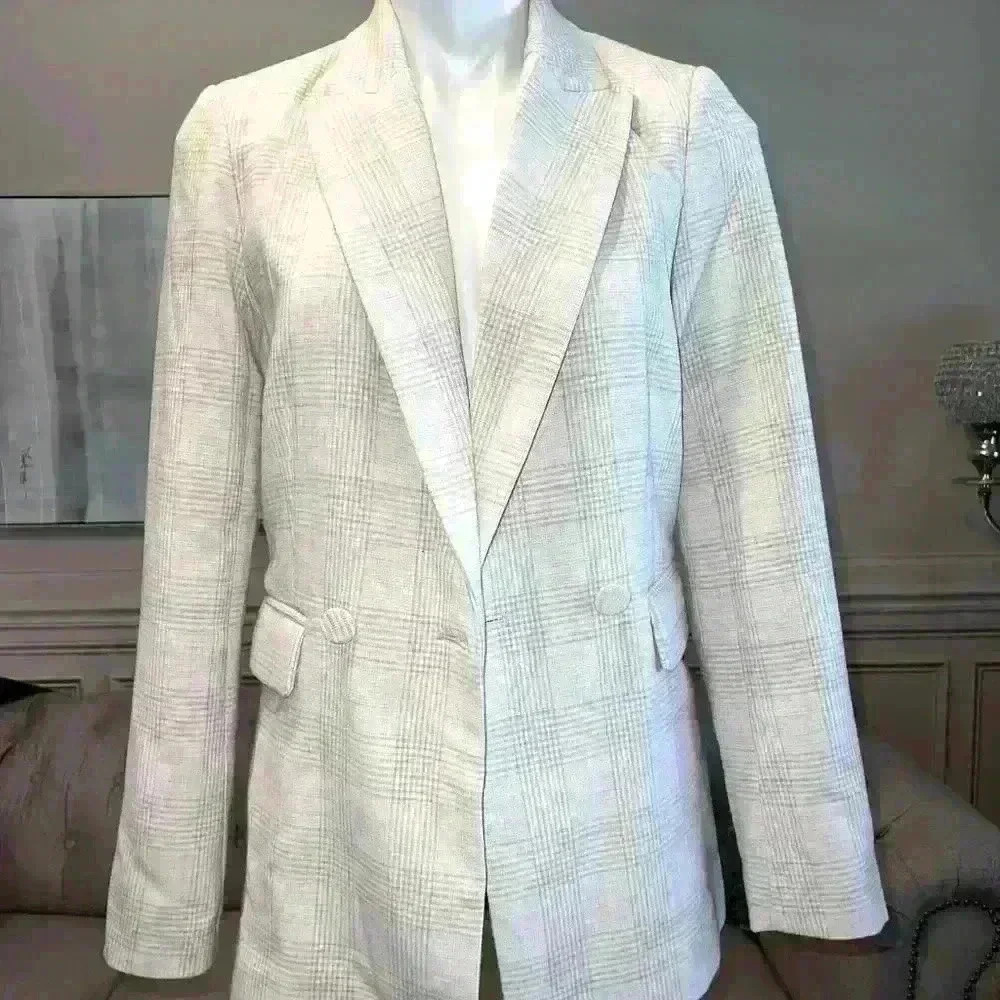 House of Harlow 1960 Beige Blazer XS - Picture 3 of 7